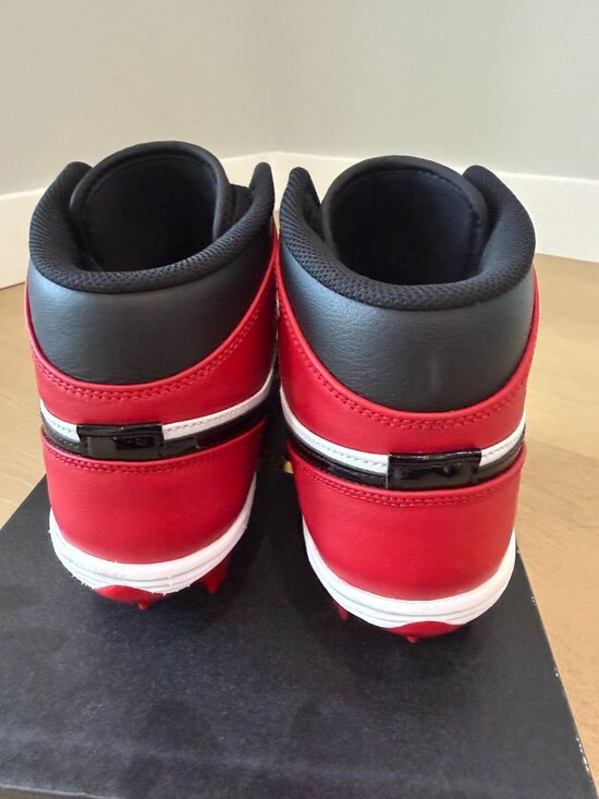 NWB Men\'s Jordan 1 Mid TD Football Cleats size 9.5 main image 7